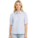 Women's Baby Blue Puff Sleeve Blouse