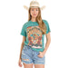 Women's Graphic Distressed Tee Shirt
