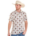 Men's Natural Roper Print Performance Polo