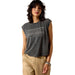 Women's Dallas Charcoal Cropped Tee Shirt