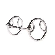 Slow Twist Locked O Ring Snaffle Gag Bit
