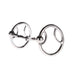 Slow Twist Locked O Ring Snaffle Gag Bit
