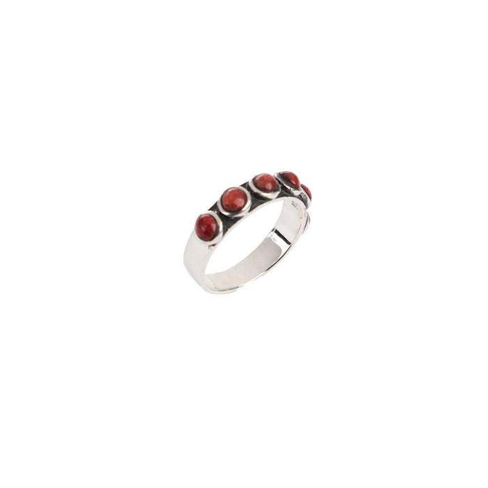 Coral Dot Ring
