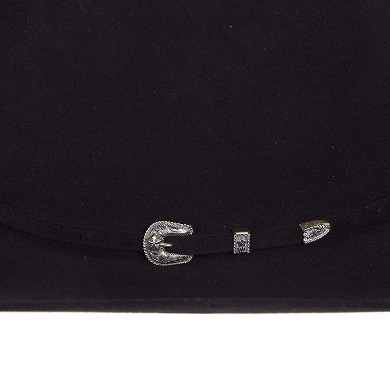 American Hats 200x Black 4 /4in. Brim Felt Cowboy Hat