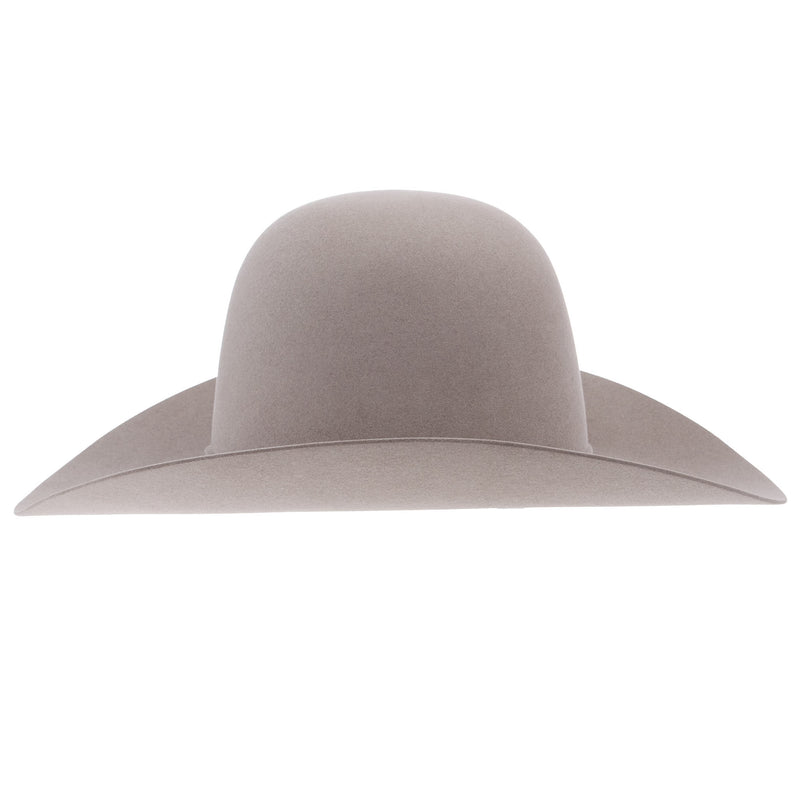 American Hats Co 200X Natural Self Band Open Crown 4 1/4in Brim Felt Cowboy Hat
