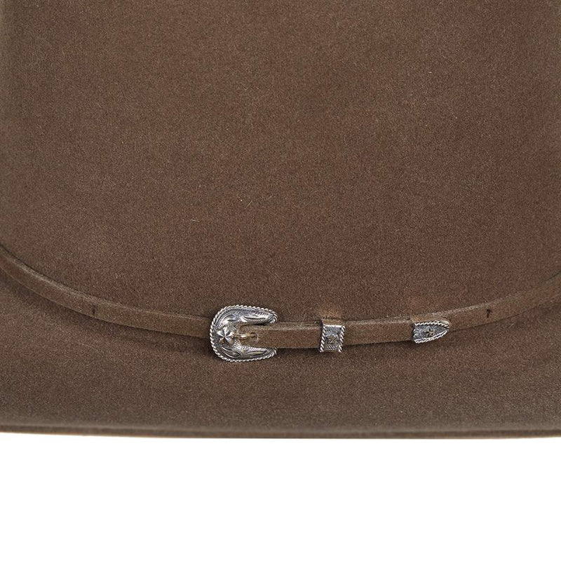American Hats Co 200x Pecan 4 /4in. Brim Felt Open Crown Cowboy Hat