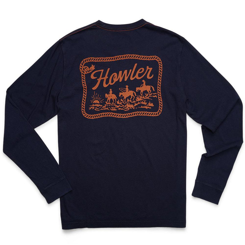 Men's Posse Navy Long Sleeve Tee Shirt