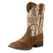 Youth Patriot Antique Mocha Vamp Sand Camo Top Boot