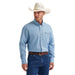 Men's George Strait Blue Western Print Shirt