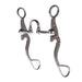 Silver Floral Twisted Correctional Port Shank Bit