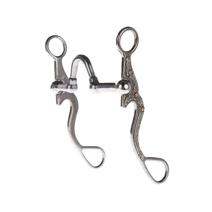 Silver Floral Victory Port Shank Bit