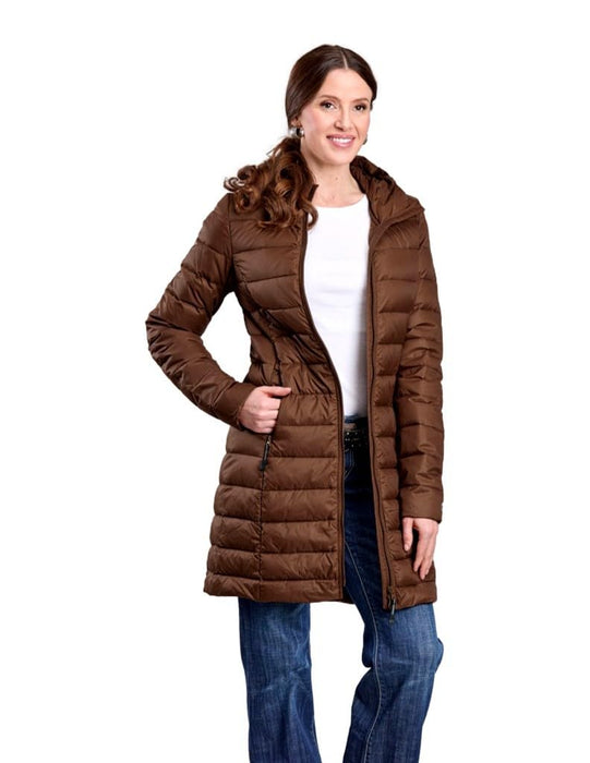 Women's Brown Long Crushable Jacket