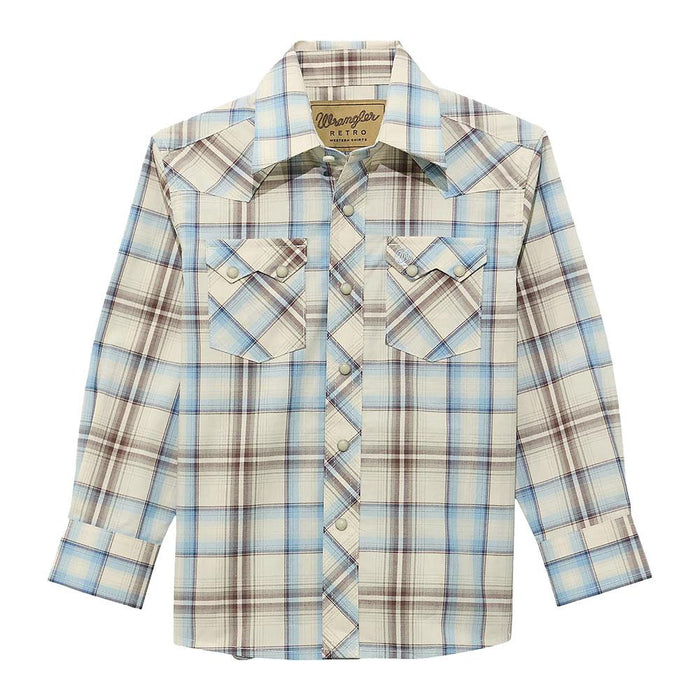 Boy's Retro Plaid Shirt
