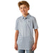 Boy's White Southwest Space Print Polo