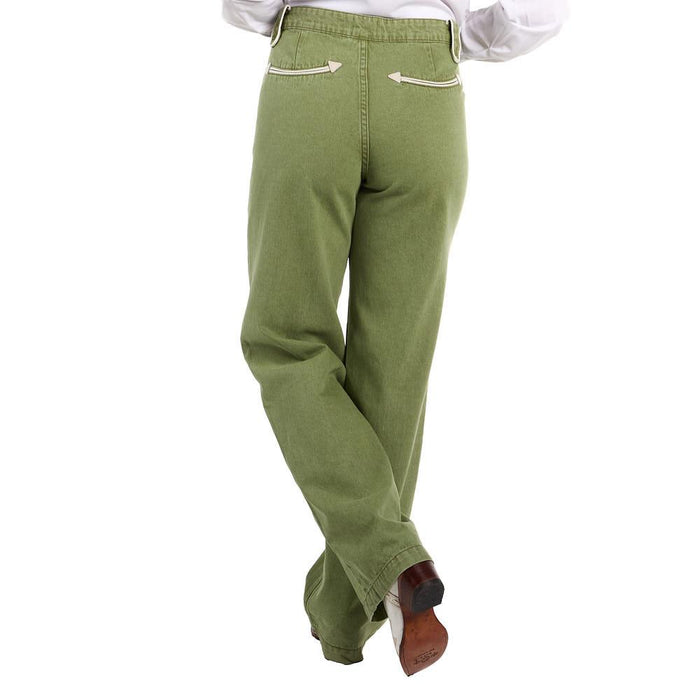 Women's Olive Smiley Pants