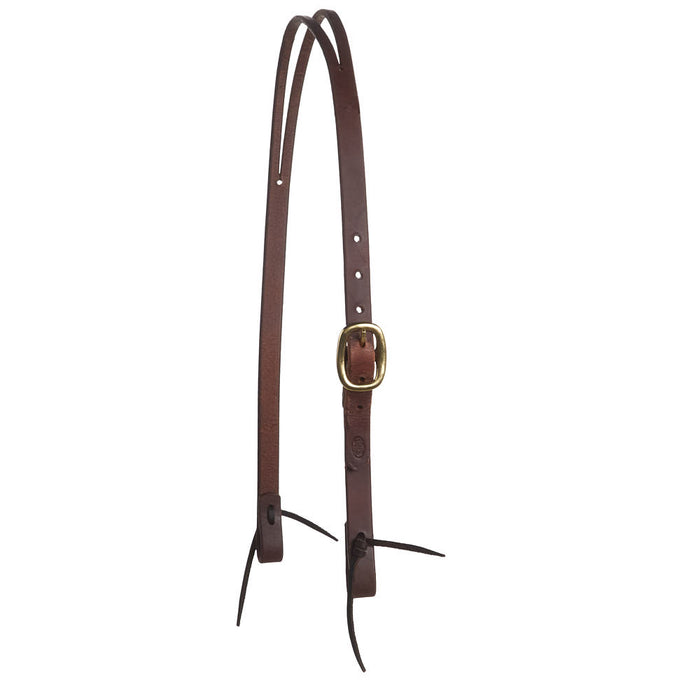 3/4in Heavy Oiled Split Ear Headstall