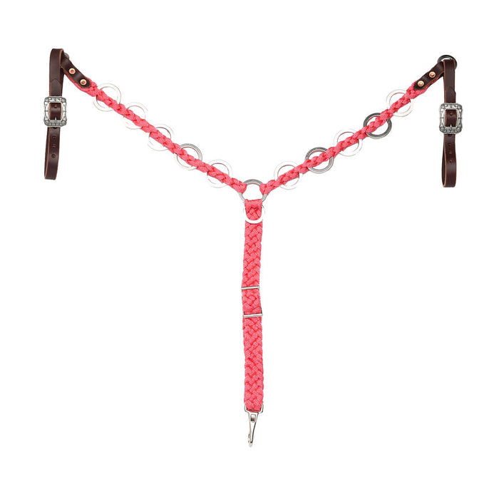 Pink Mule Tape Silver Ring Breast Collar
