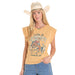 Women's Mustard Saddle Up Tee Shirt