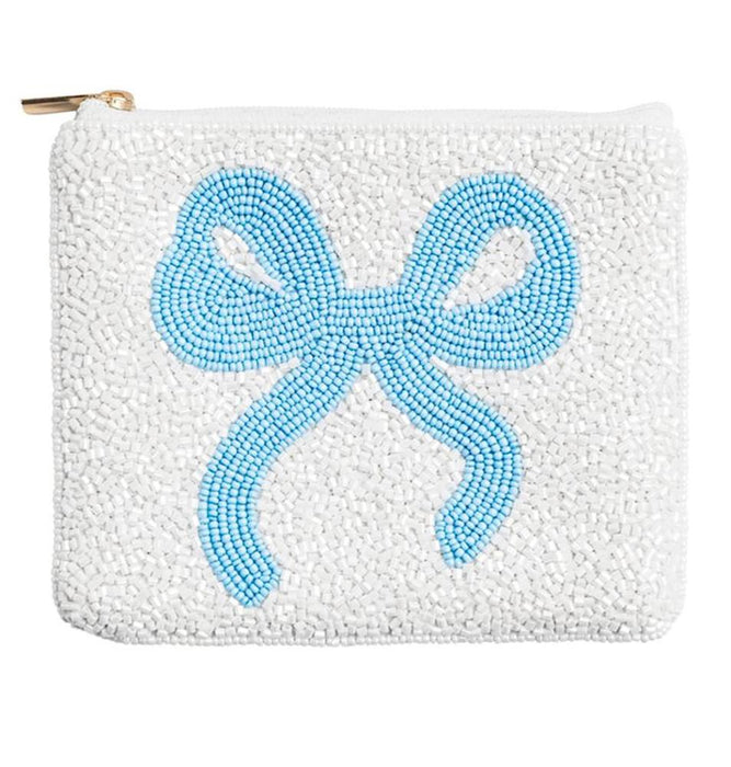 Blue Beaded Bow Case