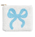 Blue Beaded Bow Case