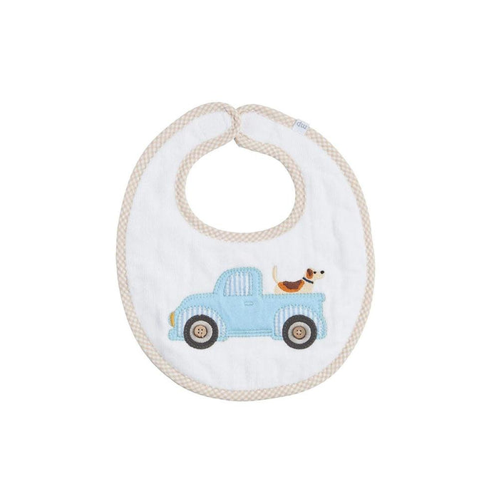 Boy's Blue Truck Bib