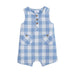 Boy's Blue Check Romper