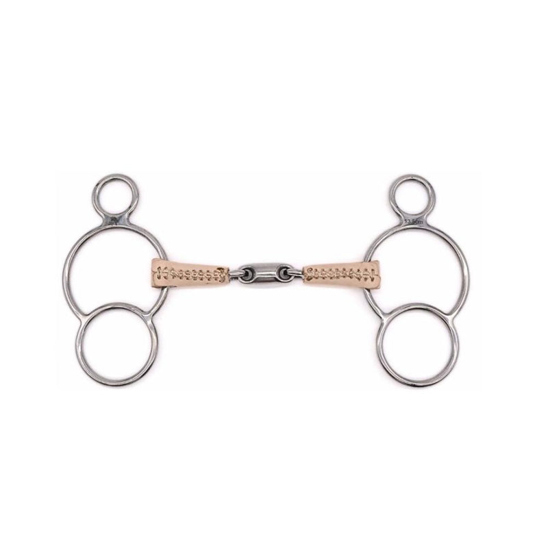Double Jointed Leather Covered 2 Ring 5.25in