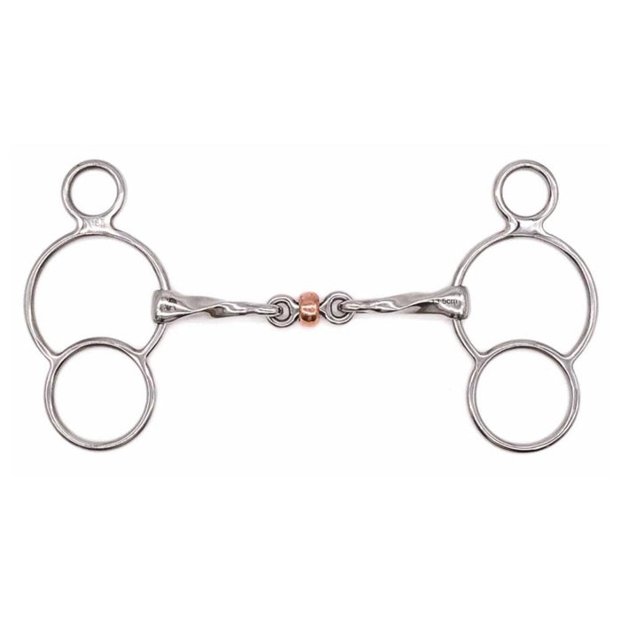 Twisted Copper Roller 2 Ring 5in