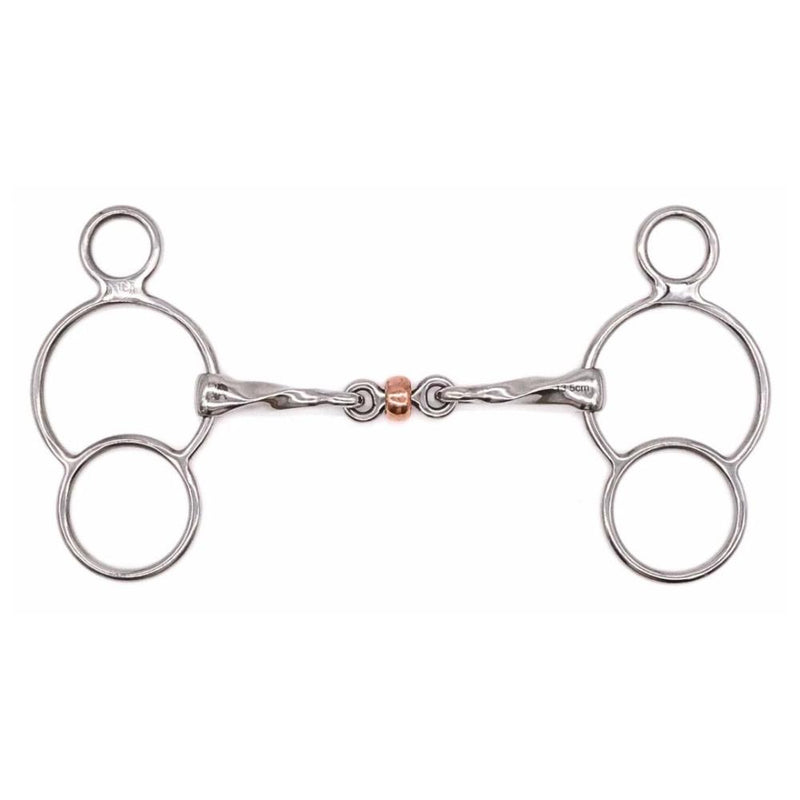Twisted Copper Roller 2 Ring 5.25in