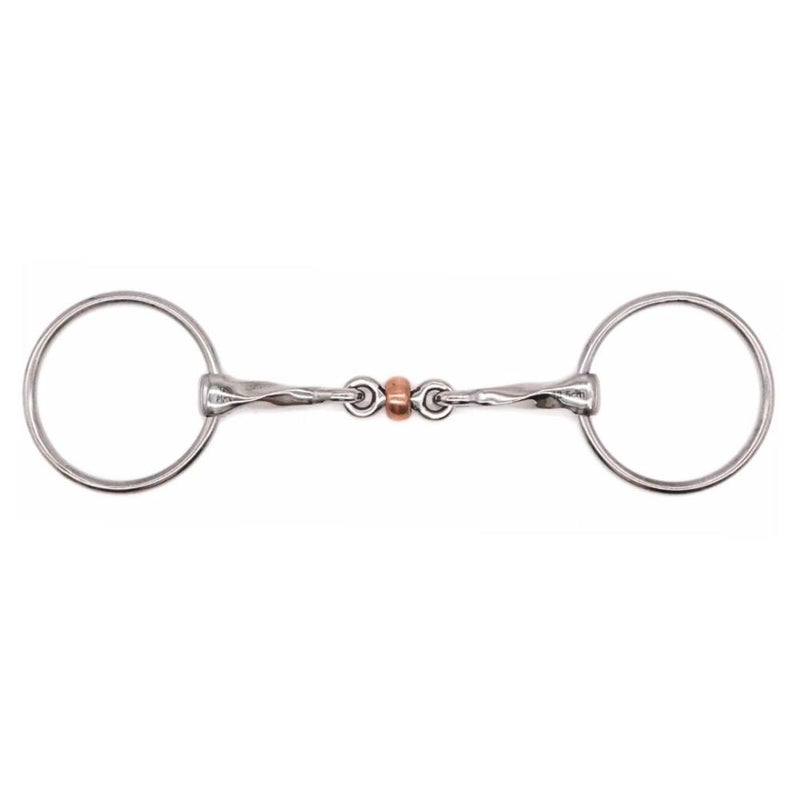 Twisted Copper Roller Loose Ring 5in