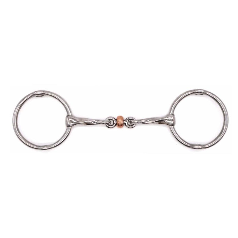 Twisted Copper Roller Loose Ring Gag 5in