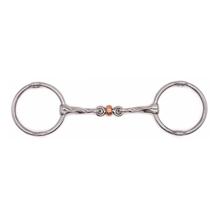 Twisted Copper Roller Loose Ring Gag 5in