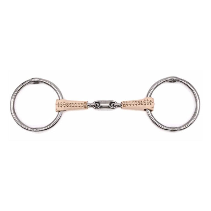 Double Jointed Leather Covered Loose Ring Gag 5.25in
