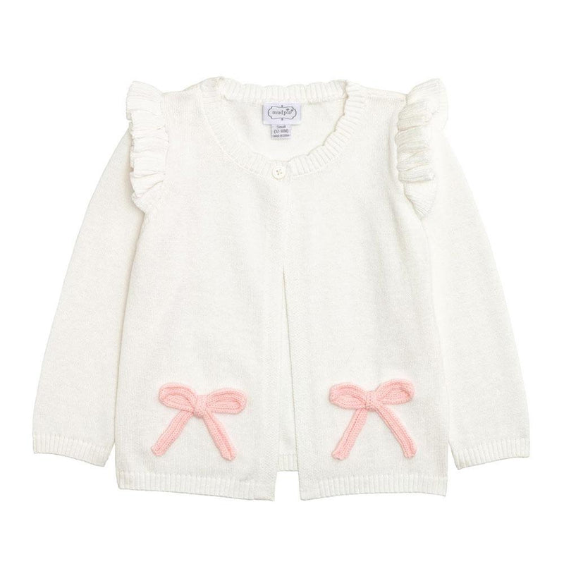Girl's Crochet Bow Cardigan