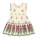 Girl's Ivory Block Print Dress