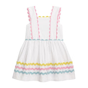 Girl's Ric Rac White Dress