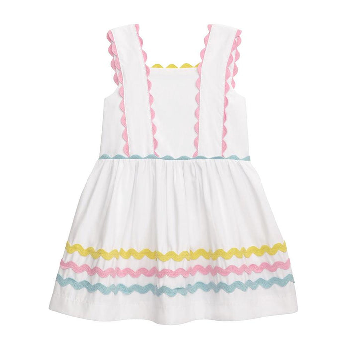 Girl's Ric Rac White Dress