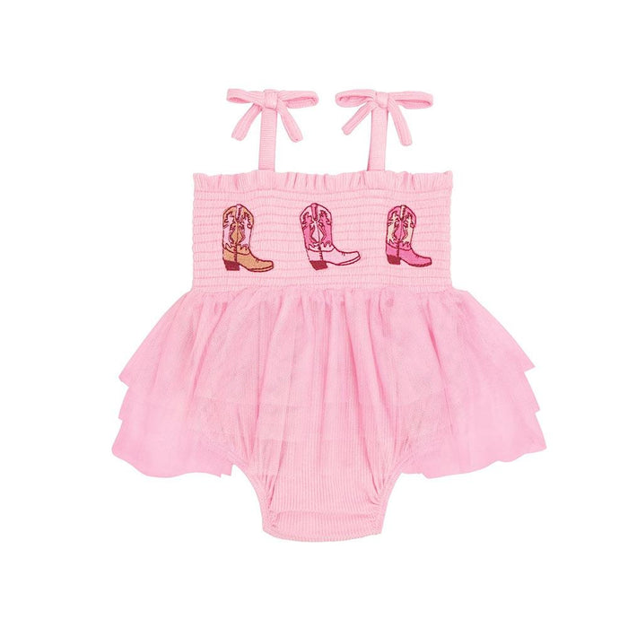 Girl's Boots Tutu Crawler