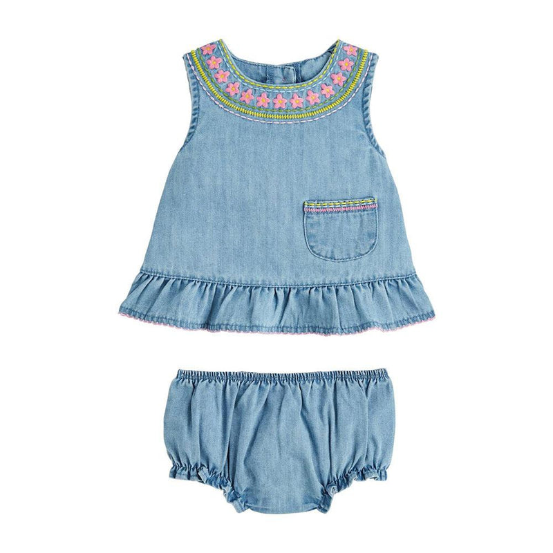Denim Pinafore Set
