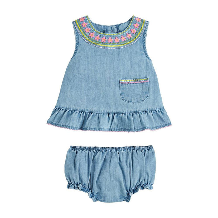 Denim Pinafore Set