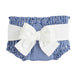 Girl's Navy Gingham Diaper Cover