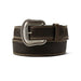 Ariat Men's Leather Belt Triple-Stitch Tapered with Floral Buckle