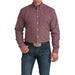 Men's Pink Small Check Modern Fit Shirt
