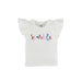 Girl's White Sparkle Tinsel Shirt
