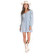 Women's Mixed Print Challis Dress