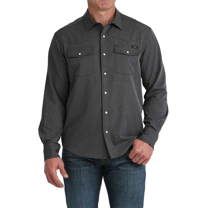 Men's Camp Black Snap Shirt