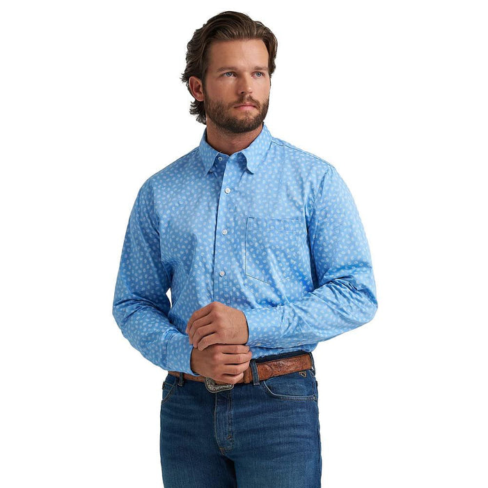 Men's Cody Johnson Blue Paisley Shirt