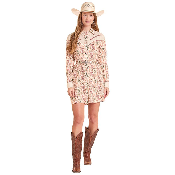 Women's Floral Challis Dress