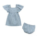 Infant Girl's Denim Stripe Dress