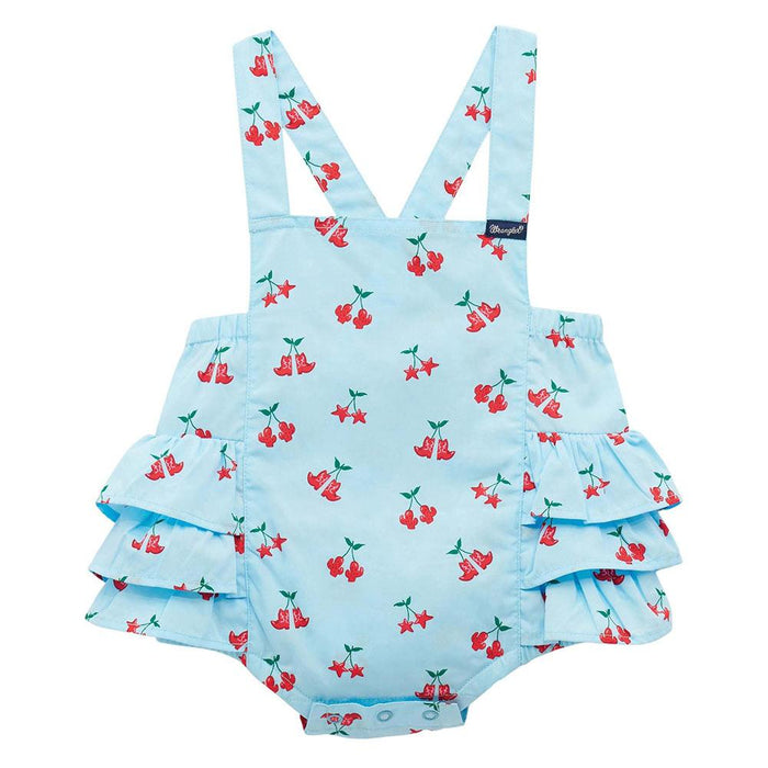 Baby Girl's Blue Cherry Onesie